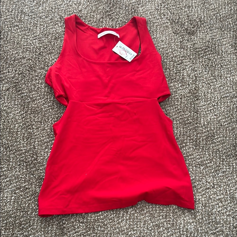 Red Sleeveless Women's Top